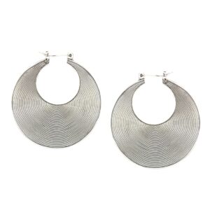 Anting Perak Kriul Bulan Sabit E782L