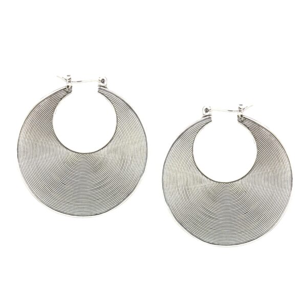 Anting Perak Kriul Bulan Sabit E782L