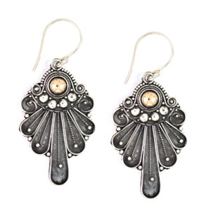 Anting Perak Bun Kipas E1196