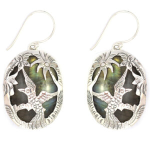 Anting Perak Tatah Rajawali E1255