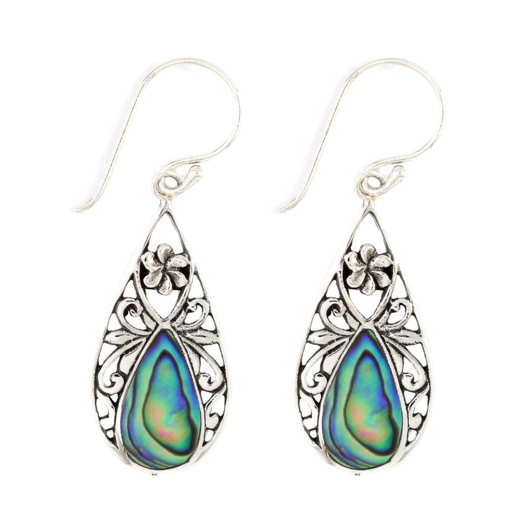 Anting Perak Bun Shell Tetes (Shell Earrings) E955