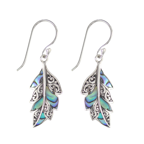 Anting Perak Daun Coral E967