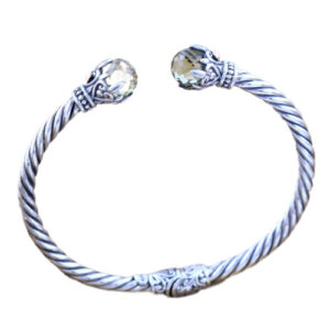 Gelang Perak Cable Permata B376