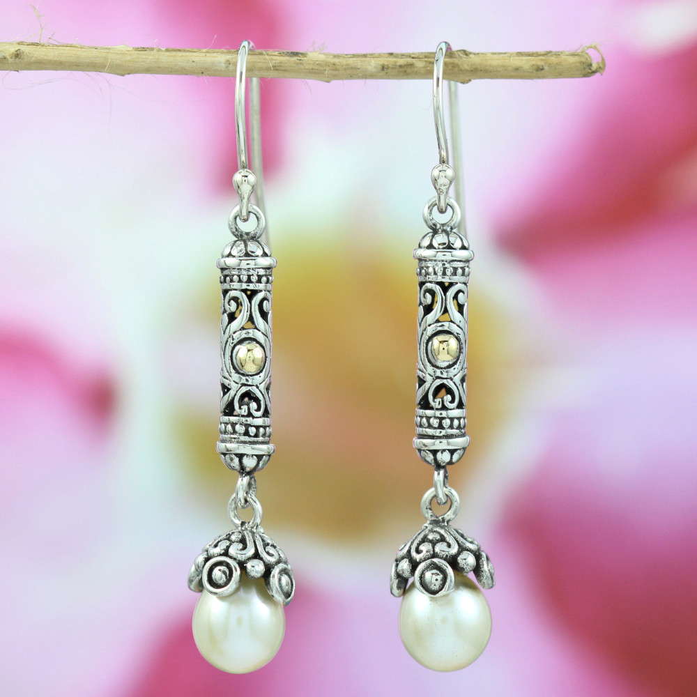 Anting Mutiara Asli Perak 925 Bali E1205