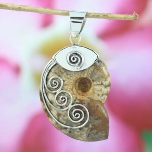 Liontin Ammonite Perak Asli Bali P217 - Gambar 2