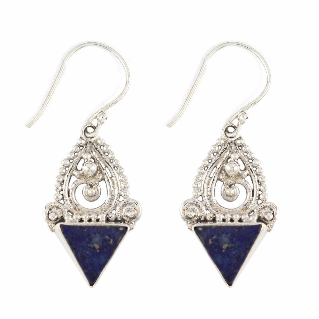 Anting Perak Bali Permata