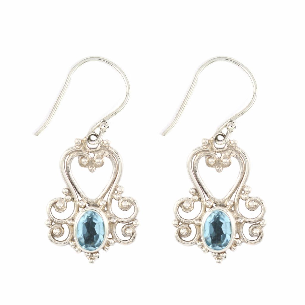 Anting Perak Bun Love Permata E374