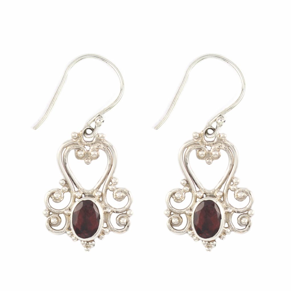 Anting Perak Bun Love Permata E374
