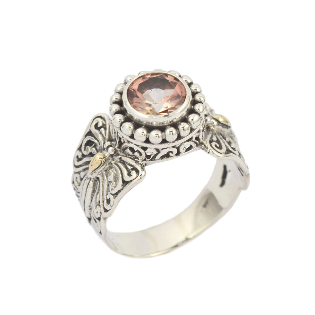 cincin perak kupu kupu