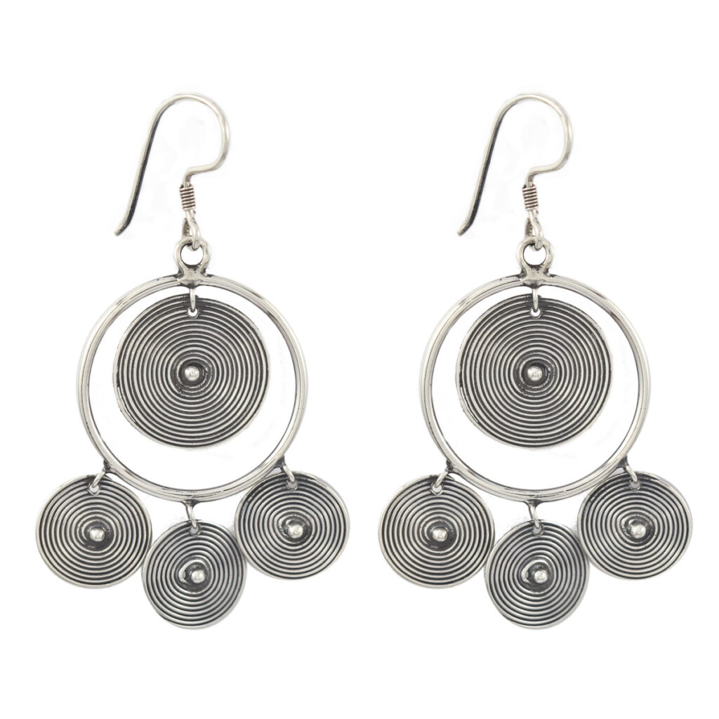 anting perak gantung
