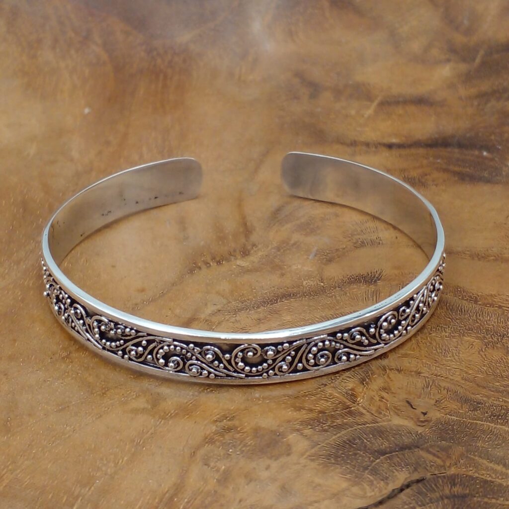 Gelang Cuff Perak Bali