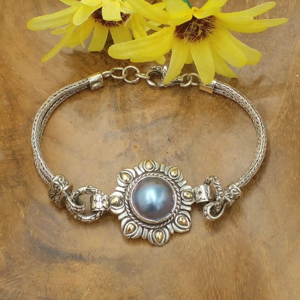 Gelang Perak Mutiara Mabe