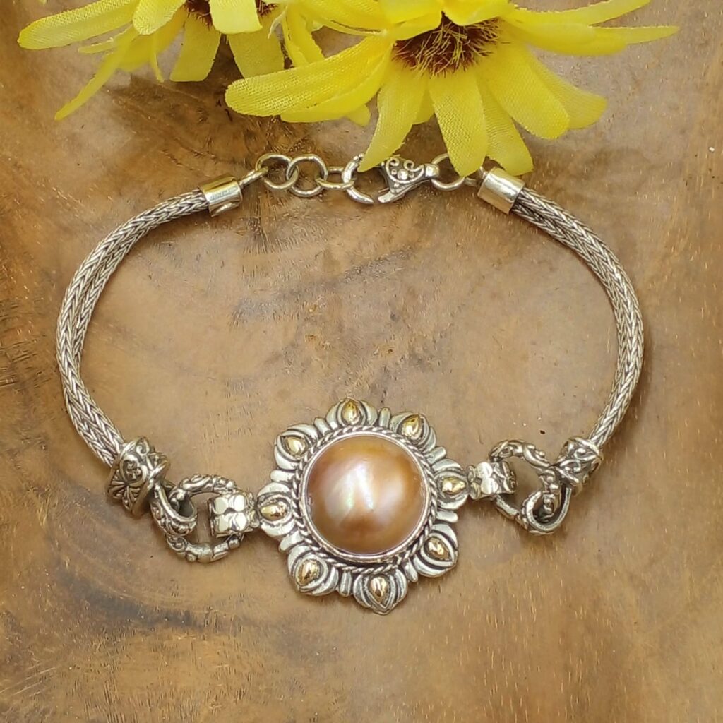 Gelang Perak Mutiara Mabe