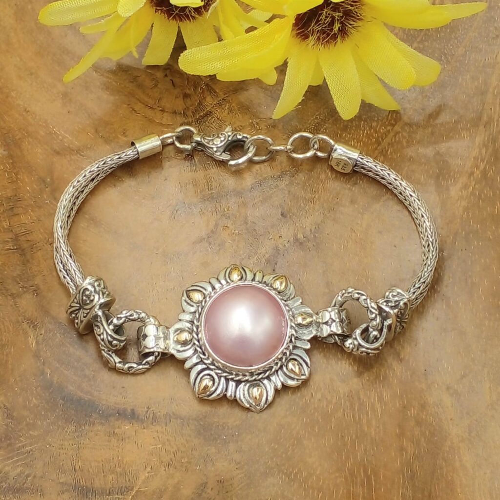 Gelang Perak Mutiara Mabe