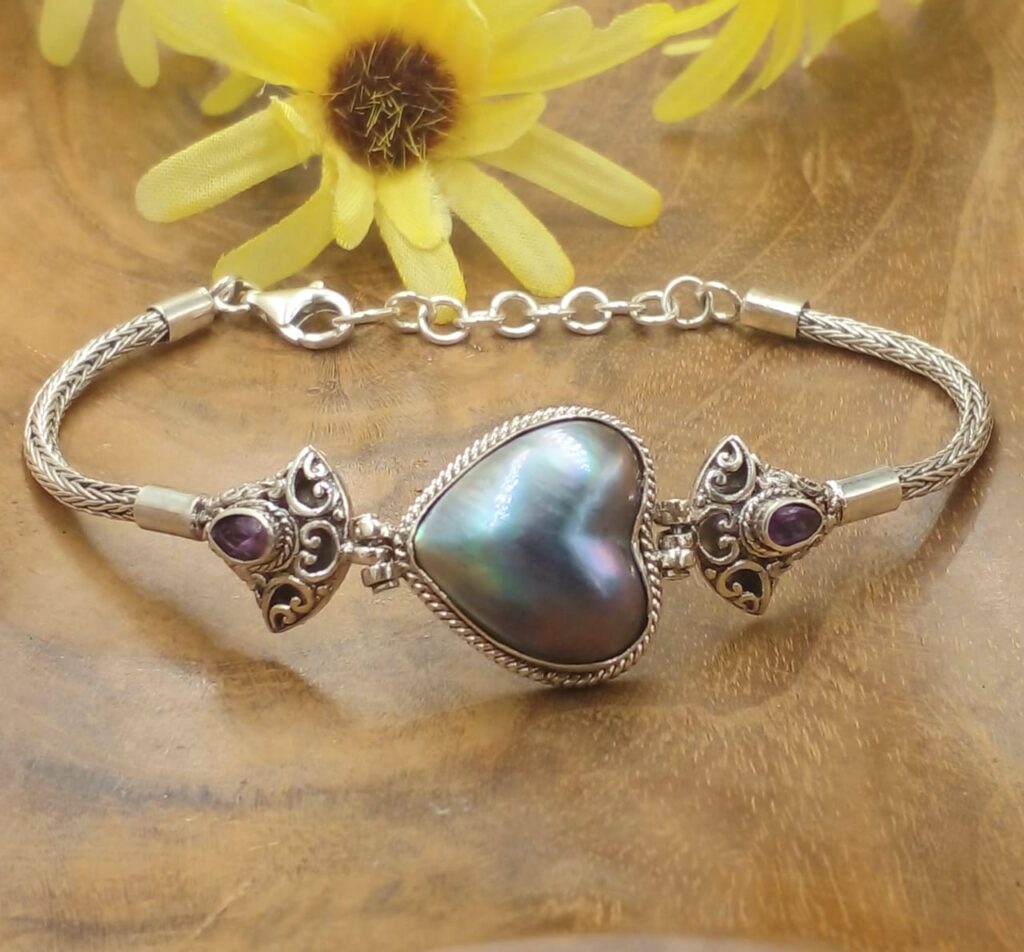 Gelang Perak Mutiara Mabe