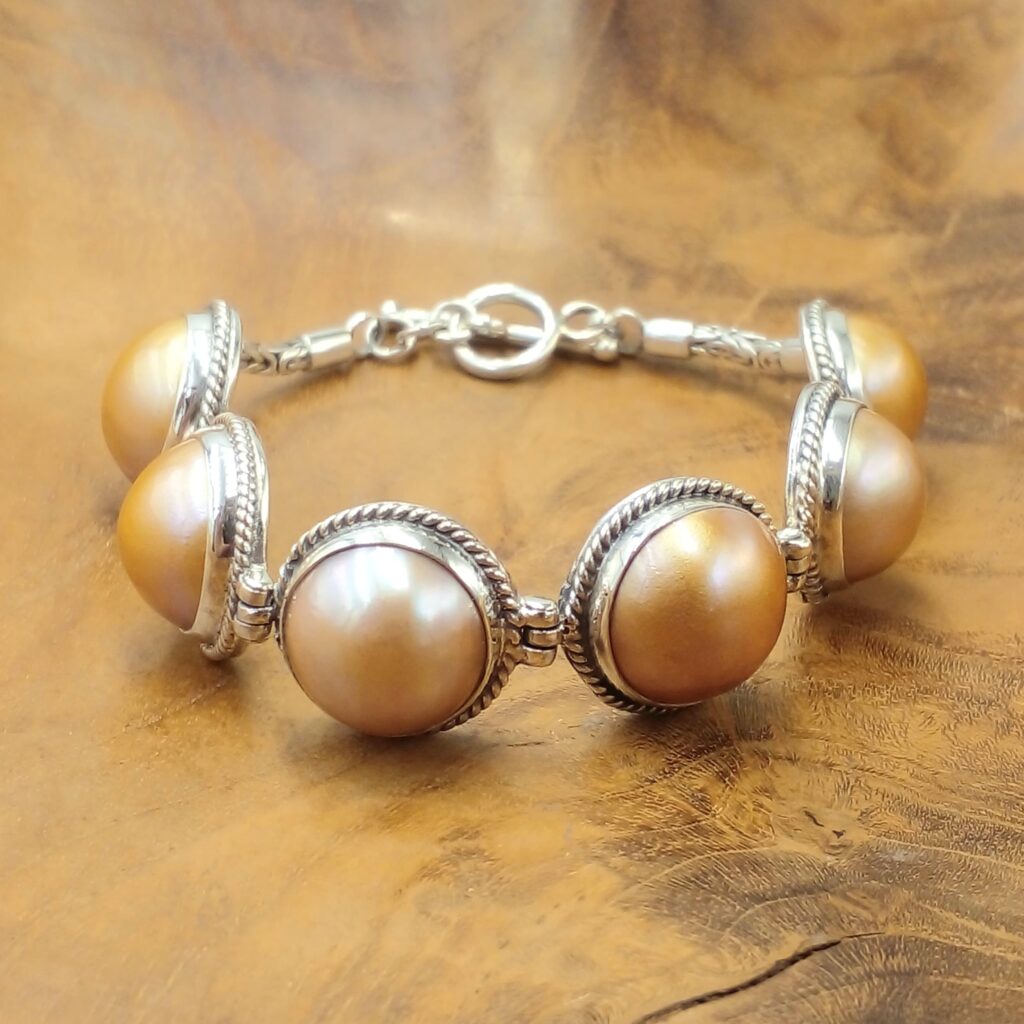 Gelang Perak Mutiara Mabe