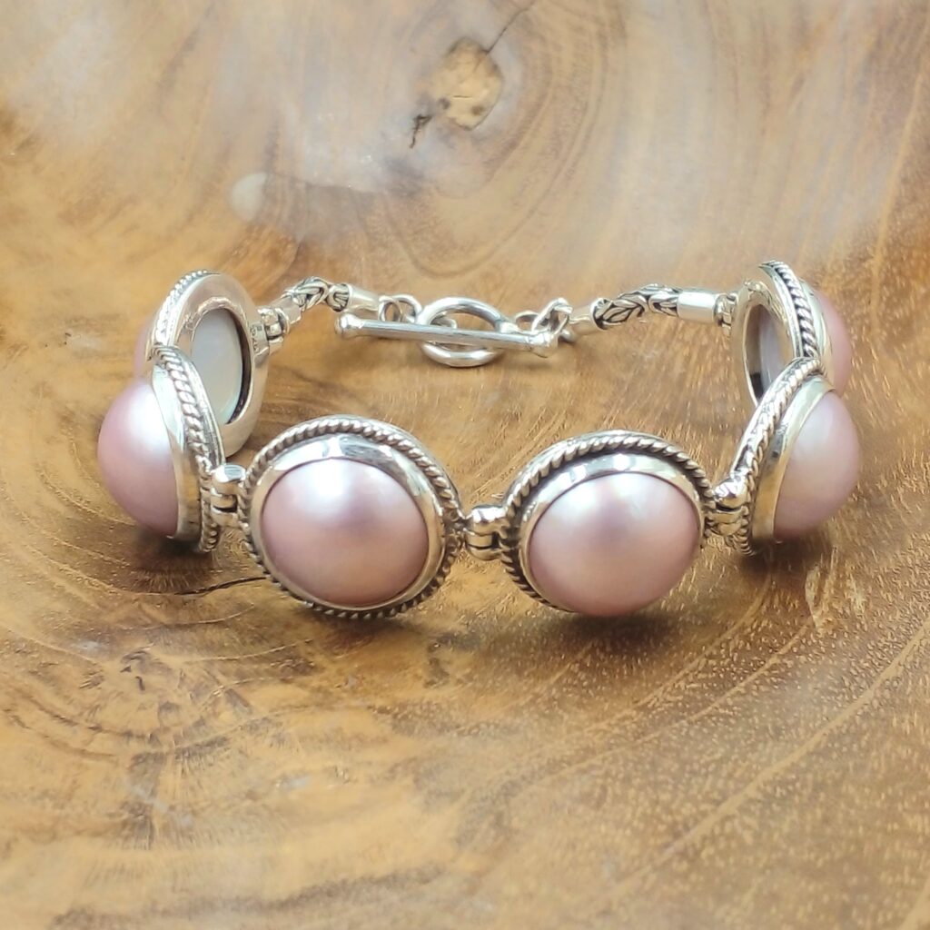 Gelang Perak Mutiara Mabe