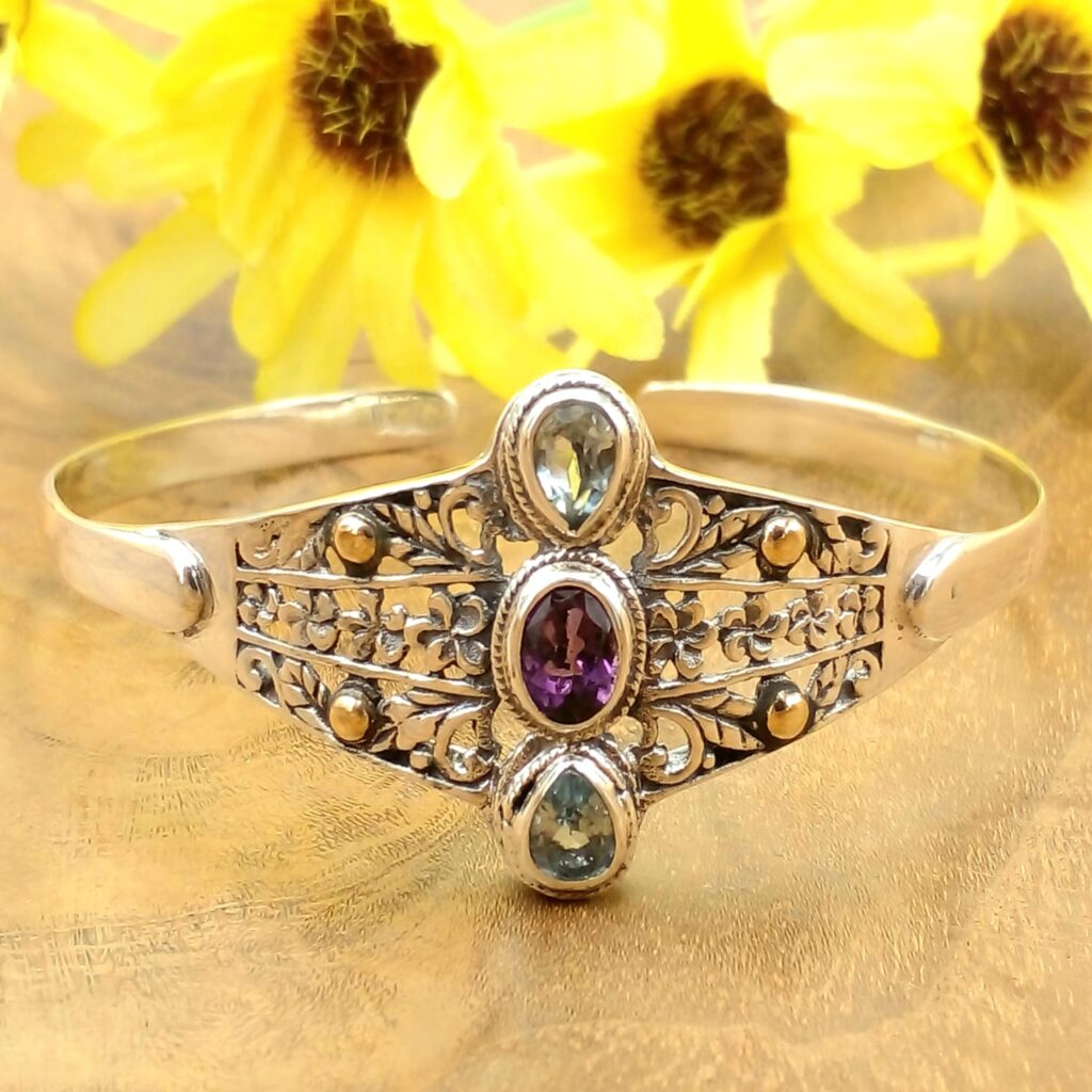 gelang cuff perak bali