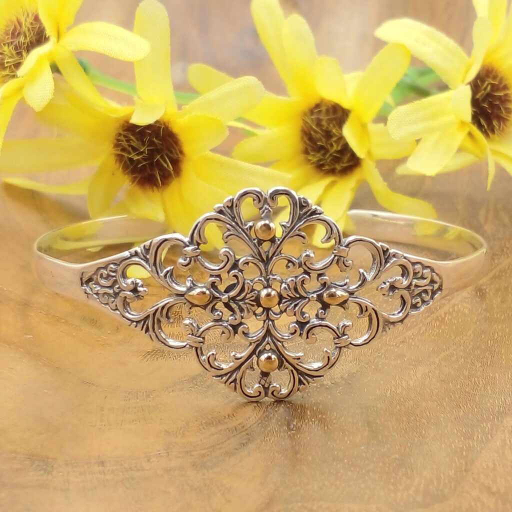 Gelang Perak Cuff Bali