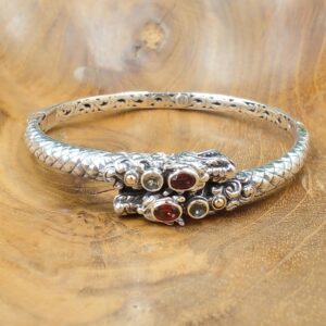 Gelang Perak Naga Bali