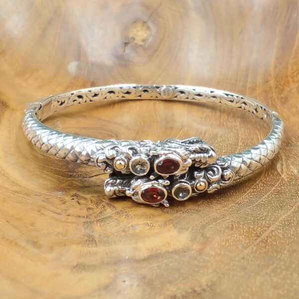 Gelang Perak Naga Bali