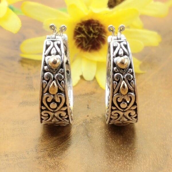 Anting Perak Bali Kreol