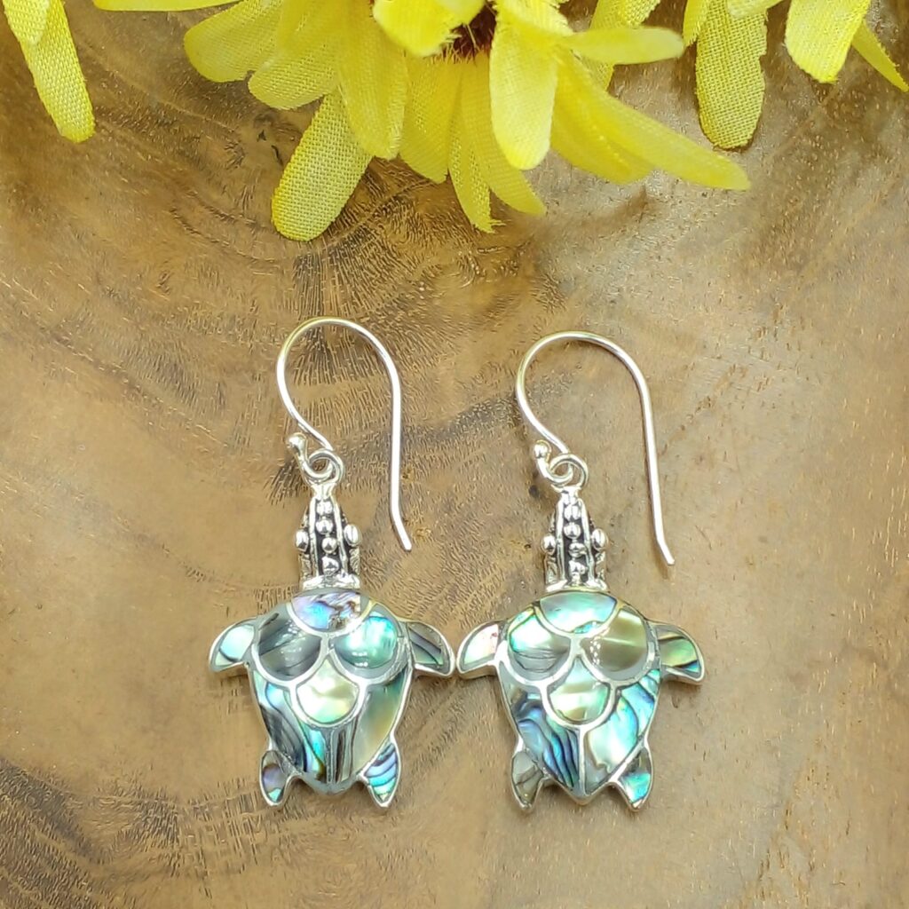 Anting Perak Penyu Kerang