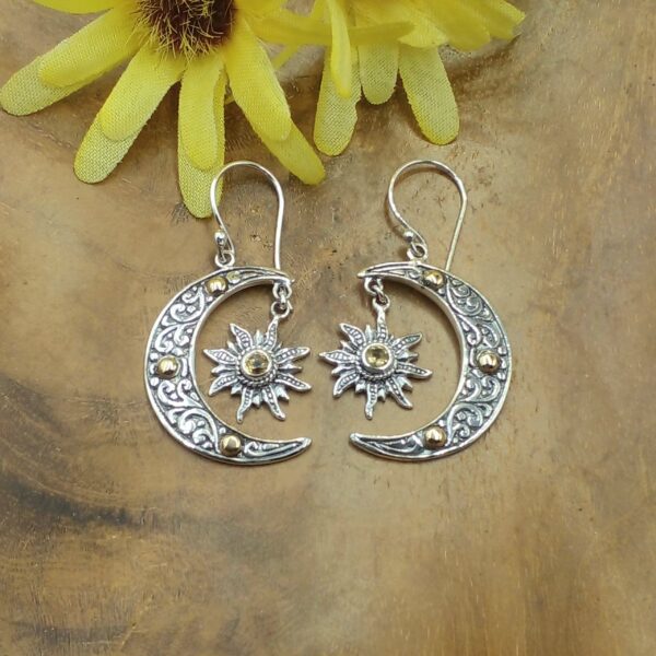 Anting Perak Bali Permata