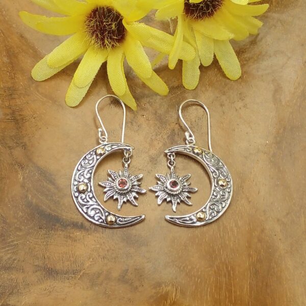 Anting Perak Bali Permata