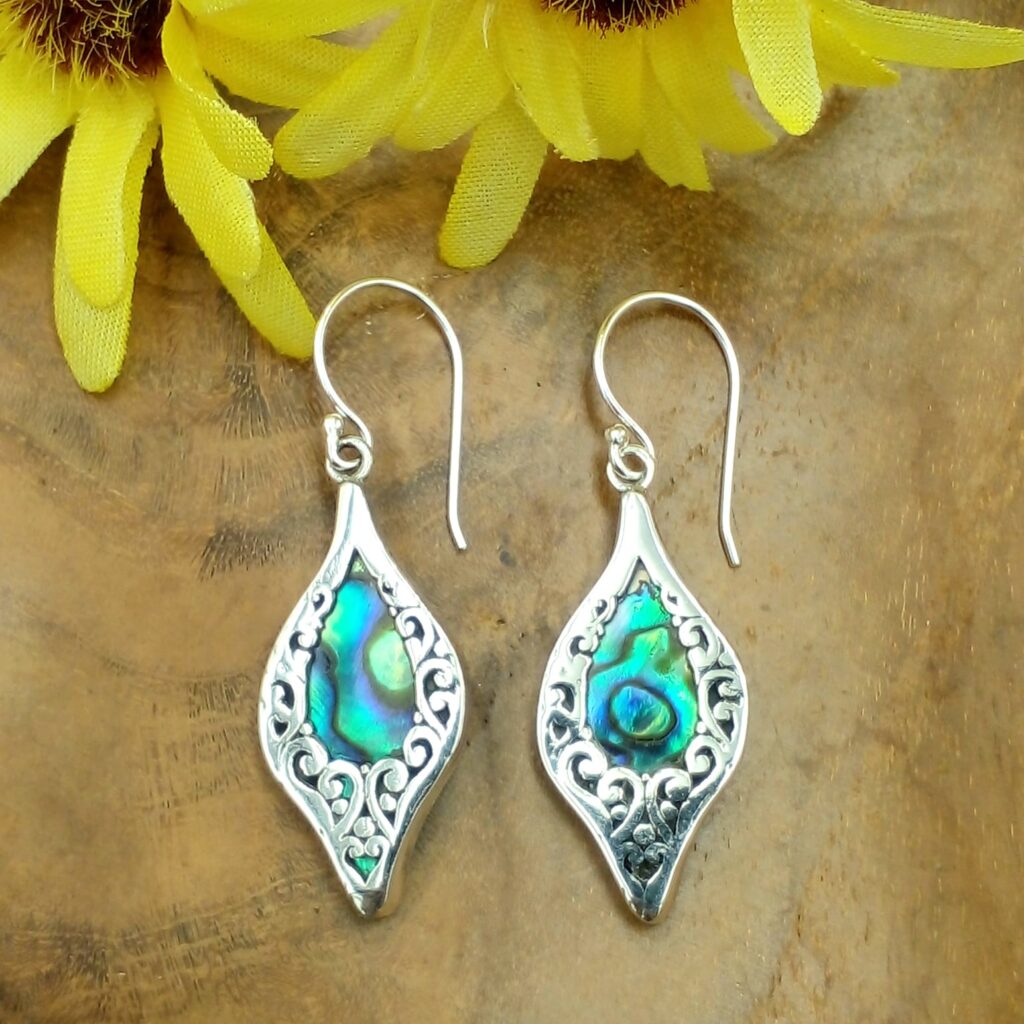 Anting Kerang Perak Bali
