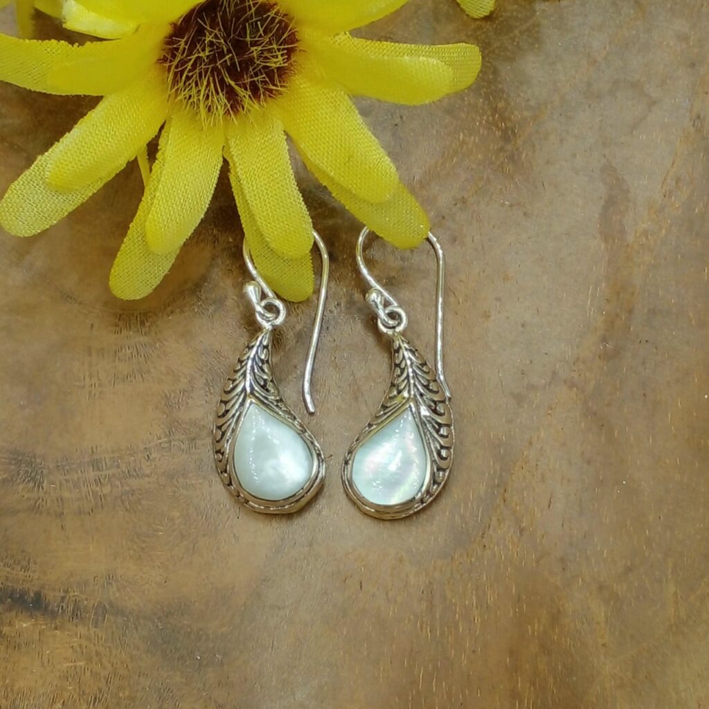 Anting Kerang Perak Bali