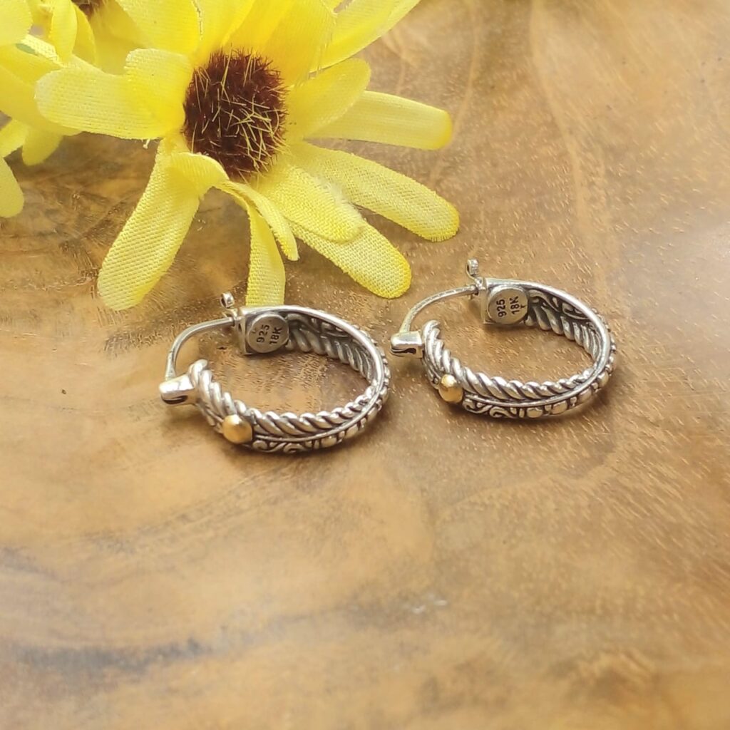 anting hoop perak