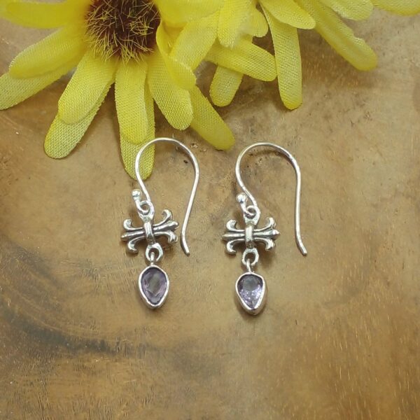 Anting Perak Bali Permata