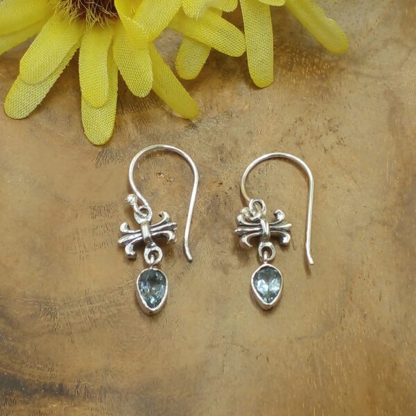 Anting Perak Bali Permata