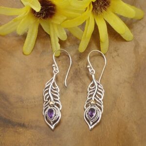 Anting Perak Bali Permata