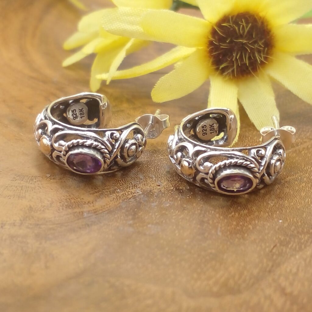 Anting Tusuk Perak Bali