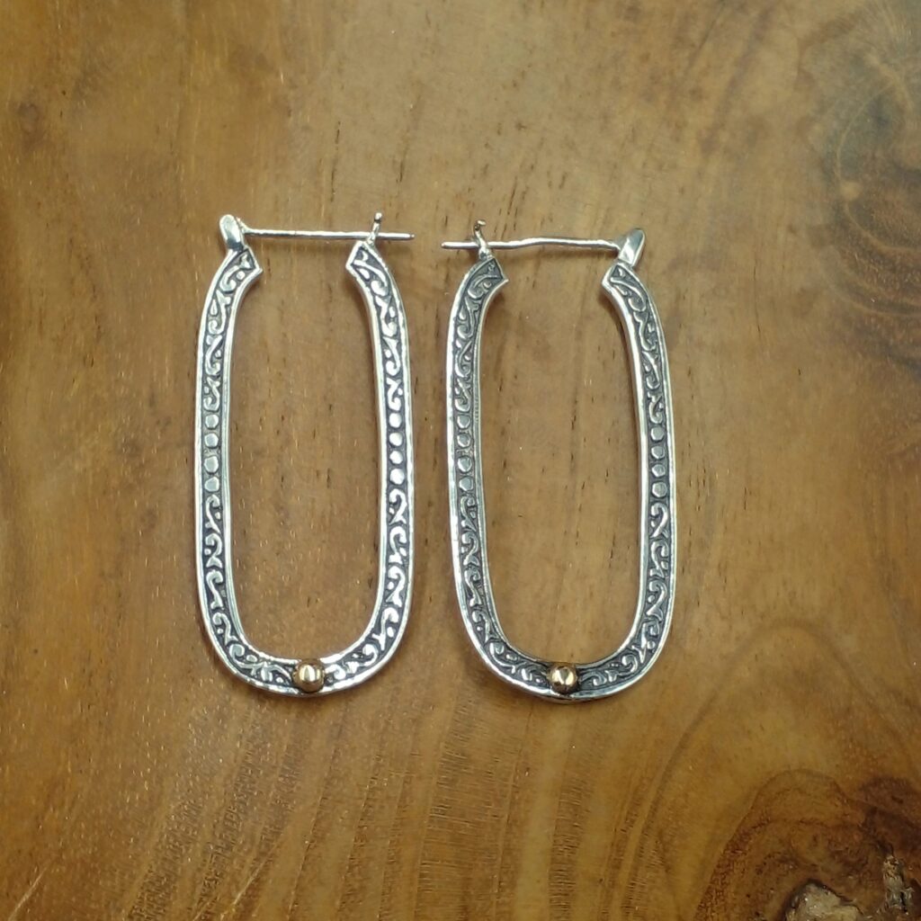 anting tusuk perak bali
