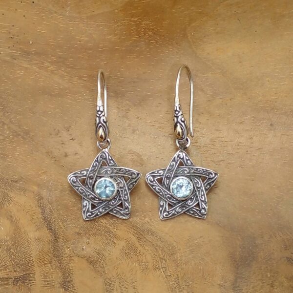 Anting Perak Bali Bintang E1757