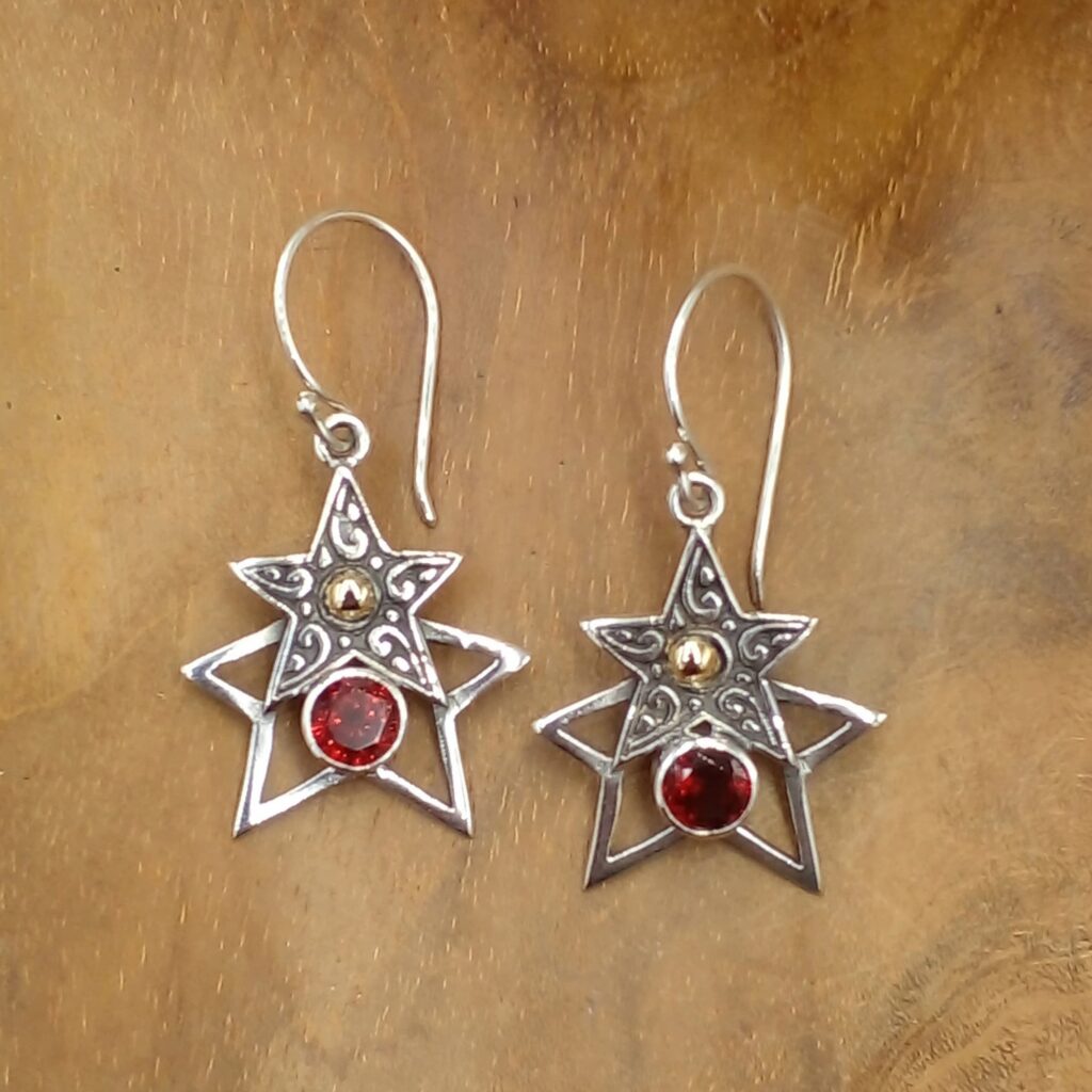Anting Perak Bali Bintang