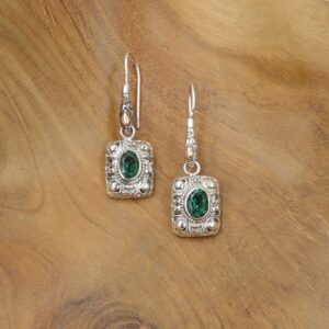 Anting Perak Bali Permata