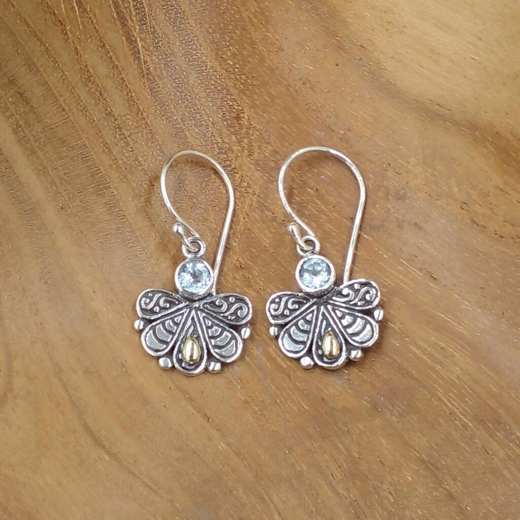 Anting Perak Kipas Bali