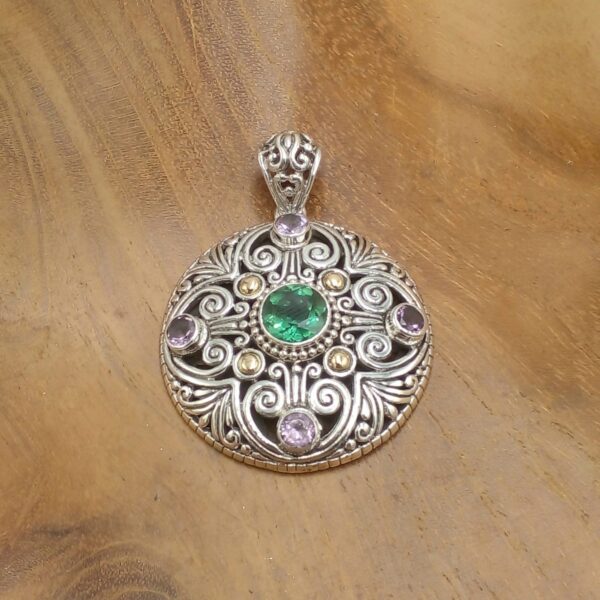 Liontin Perak Bali Permata P819