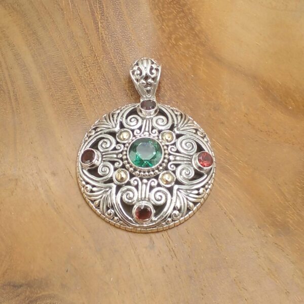 Liontin Perak Bali Permata P819