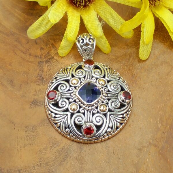 Liontin Perak Bali Permata P819