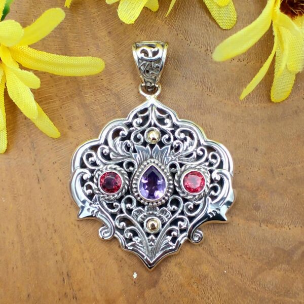 Liontin Perak Bali Permata