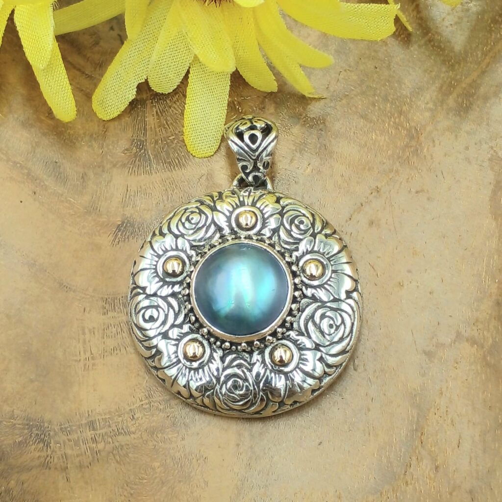liontin mutiara perak