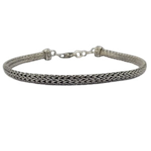 Gelang Perak Rantai Sumbu Kompor Pipih B689