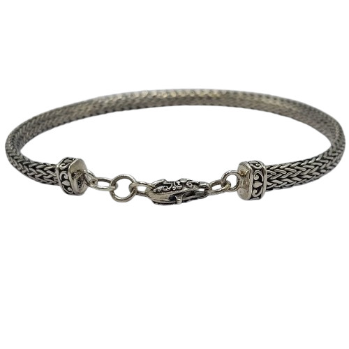 Gelang Perak Rantai Sumbu Kompor Pipih B689