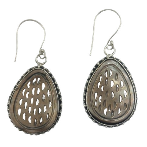 Anting Perak Kerang Tetes Unik E1607