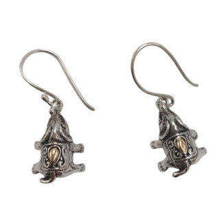 Anting Perak Gajah Ukiran Bali E1617